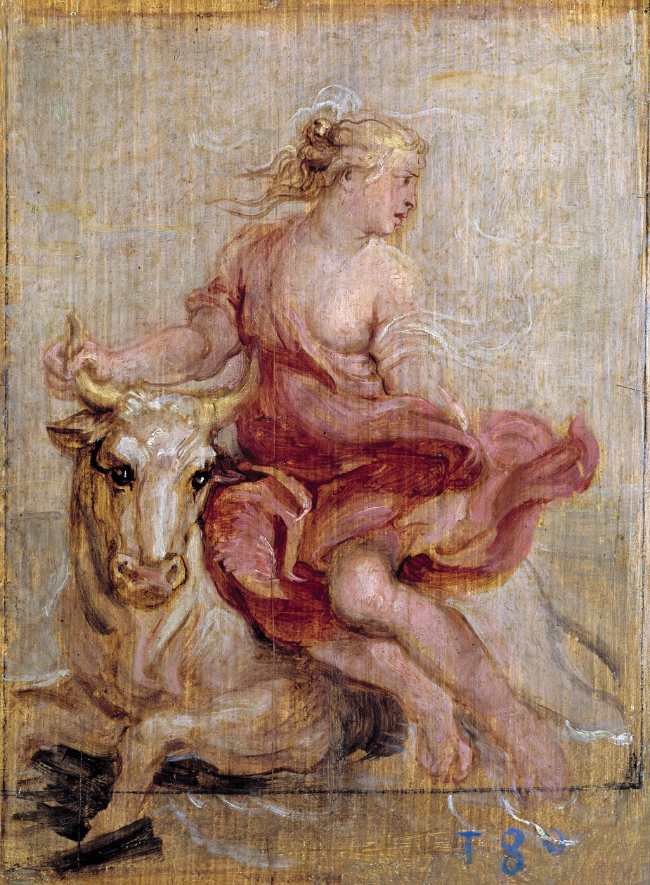 Europas voldtægt, 1636-7 af Peter Paul Rubens