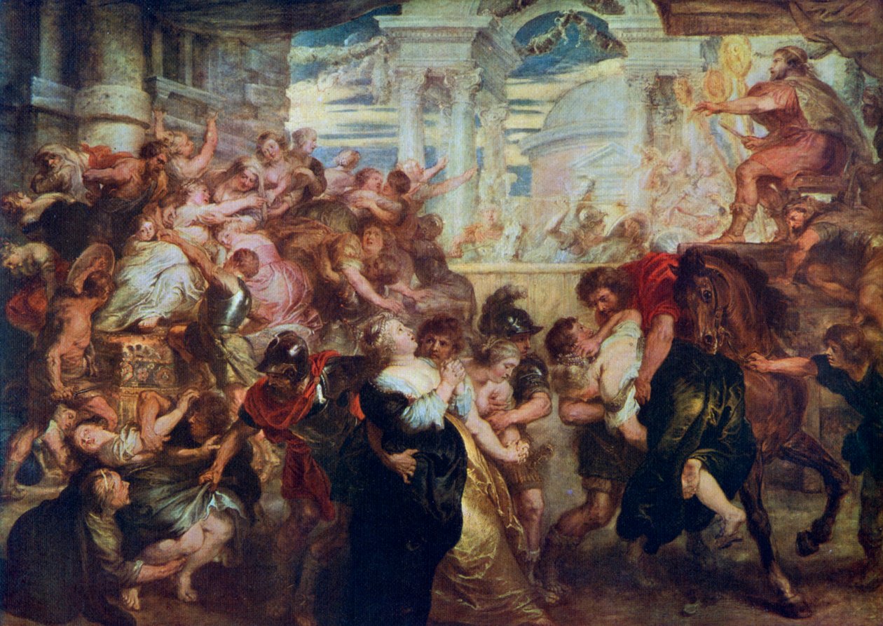 The Rape of the Sabine Women, c1635-1640, 1912. af Peter Paul Rubens