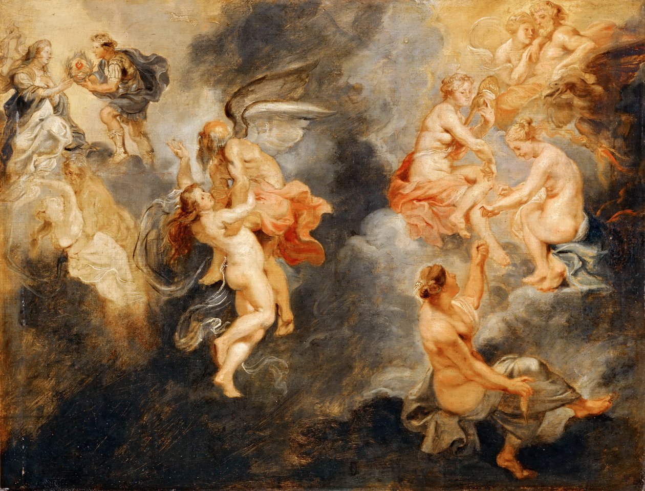 Sandhedens triumf Marie de Medici-cyklussen af Peter Paul Rubens