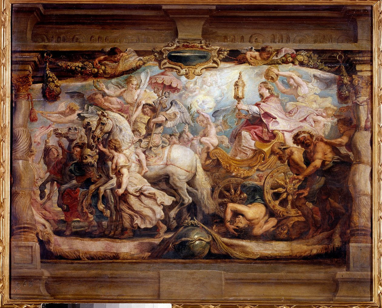 Kirkens triumf over Furia, splid og had Maleri af Peter Paul (Pierre-Paul) Rubens (eller Peter Paul eller Petrus Paulus) (1577-1640) 1600-tallet. Madrid, Prado-museet af Peter Paul Rubens