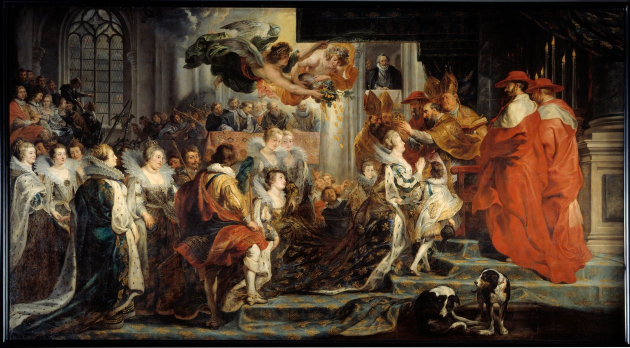 Kroningen af ​​Maria af Medicis af Peter Paul Rubens