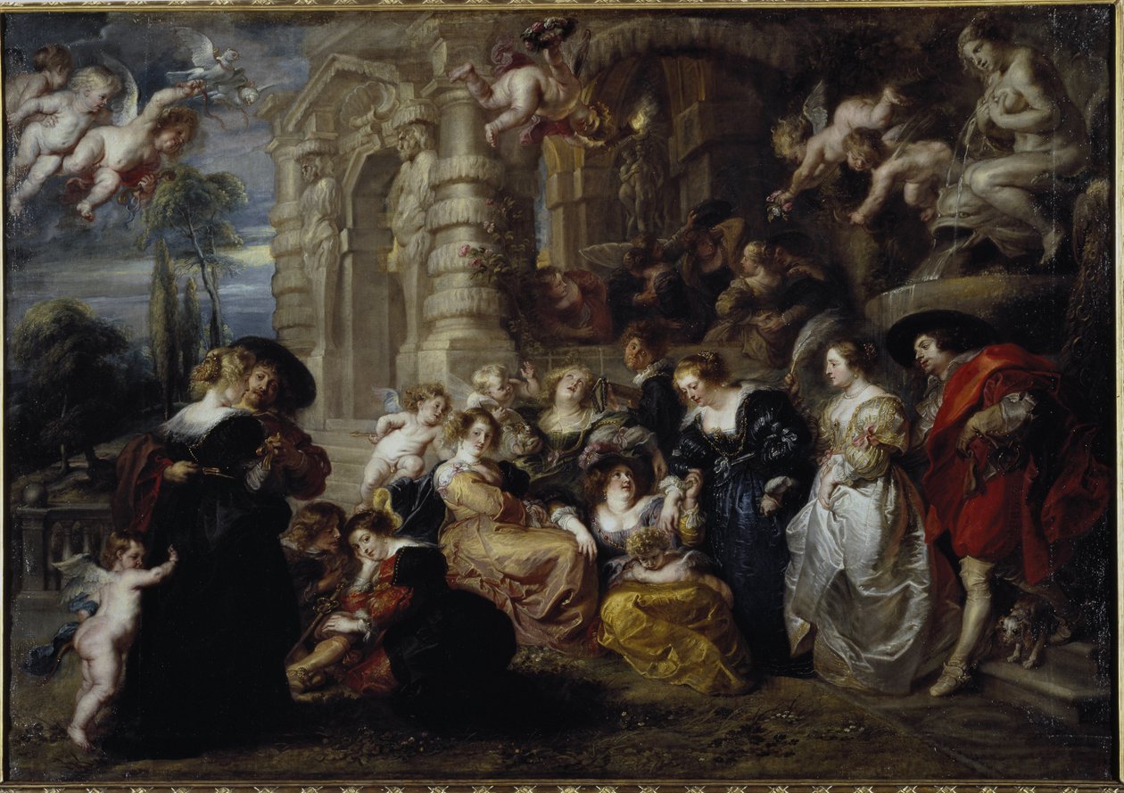 Kærlighedens have - olie på lærred af Peter Paul Rubens