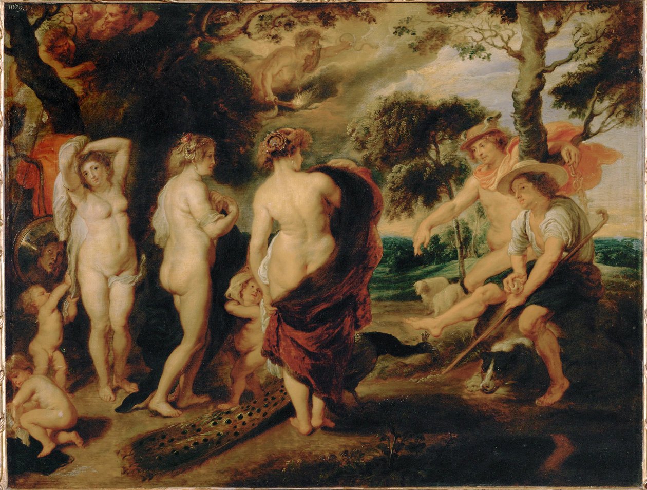 Dommen over Paris (maleri på egetræ) af Peter Paul Rubens