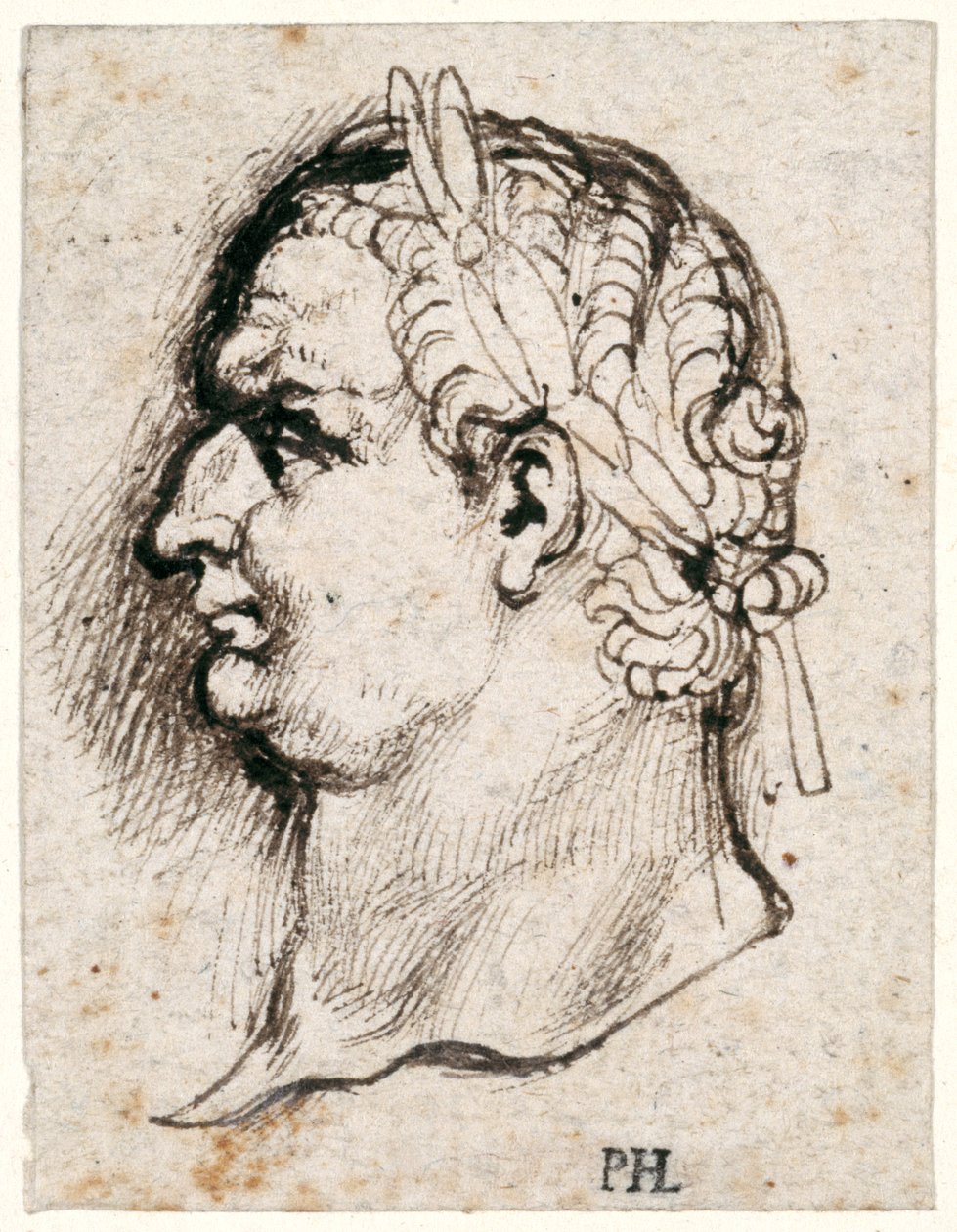 Titus, fra ti tegninger af otte af de første tolv Cæsarer, efter Giovanni da Cavinos medaljer (pen og blæk på papir) af Peter Paul Rubens