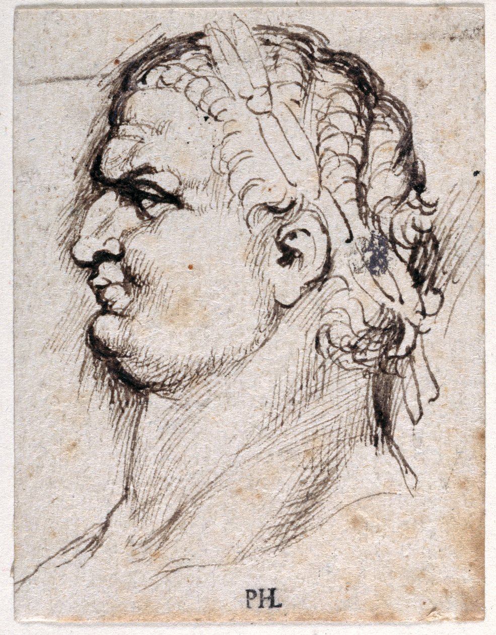 Titus, fra ti tegninger af otte af de første tolv Cæsarer, efter Giovanni da Cavinos medaljer (pen og blæk på papir) af Peter Paul Rubens