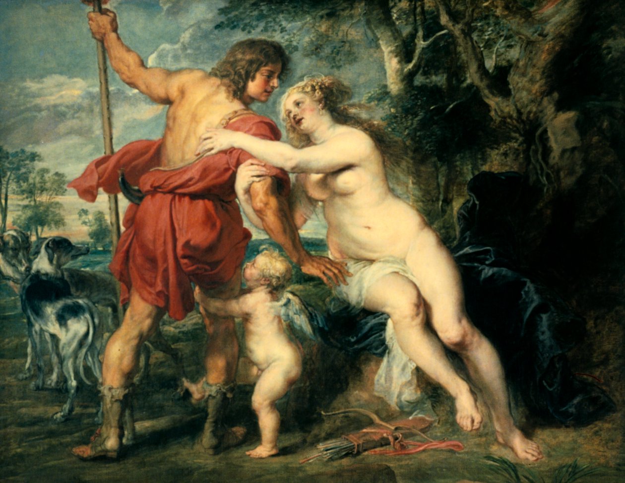 Venus og Adonis, c1630 af Peter Paul Rubens