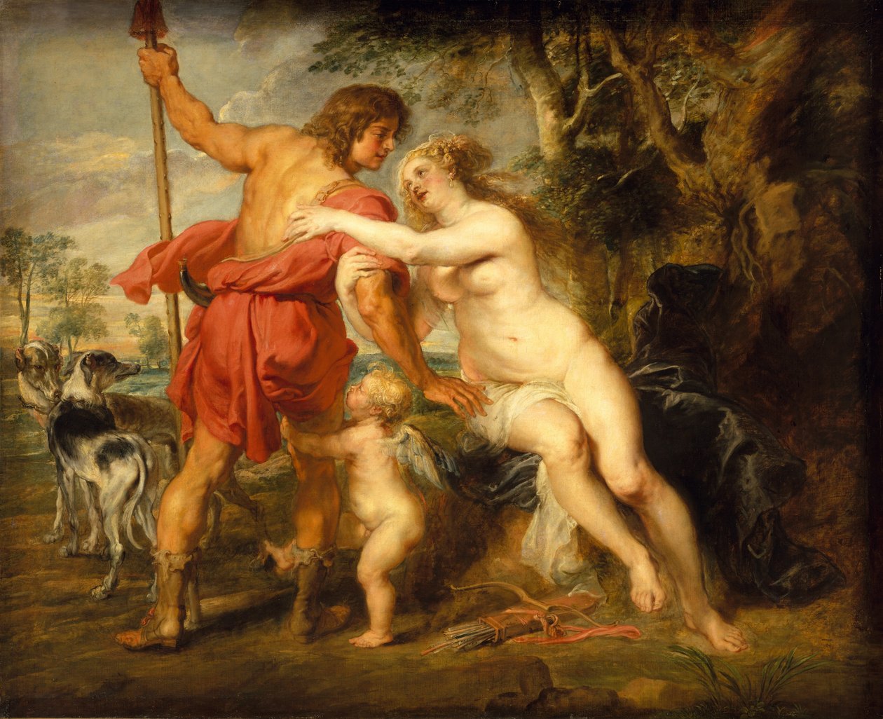 Venus og Adonis, sandsynligvis midten af 1630