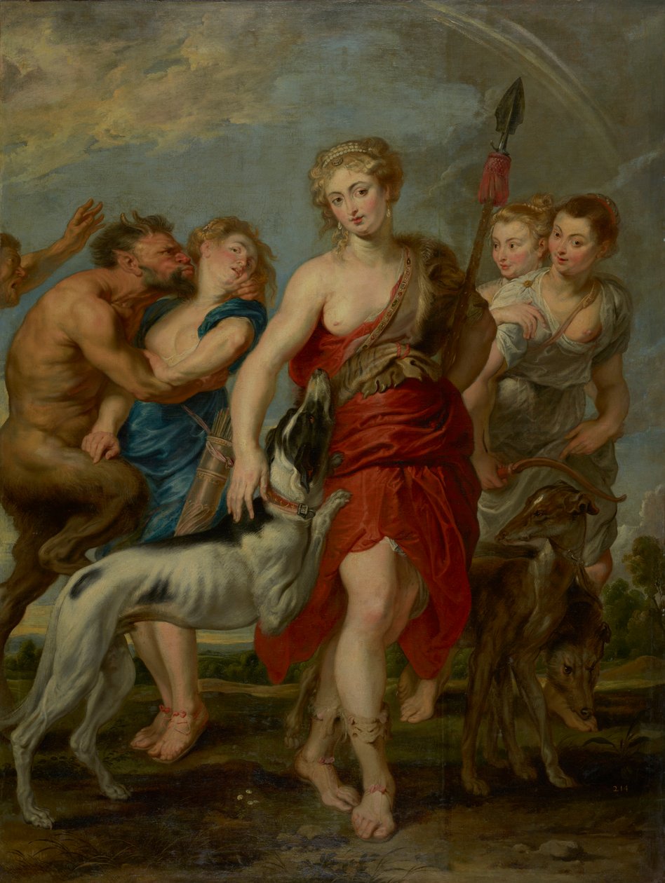 Diana og hendes nymfer på jagt, 1627-8 af Peter Paul studio of Rubens