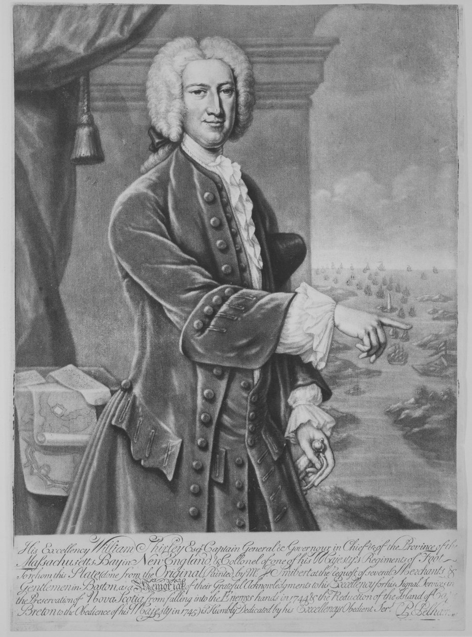 William Shirley, guvernør i Massachusetts, 1747., 1747. af Peter Pelham