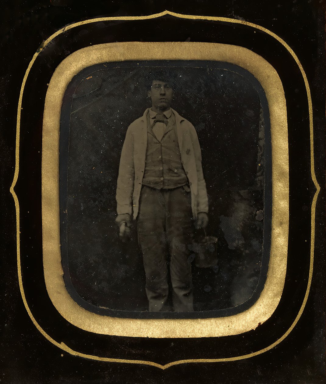 Mand med spand og pensel, slutningen af 1850