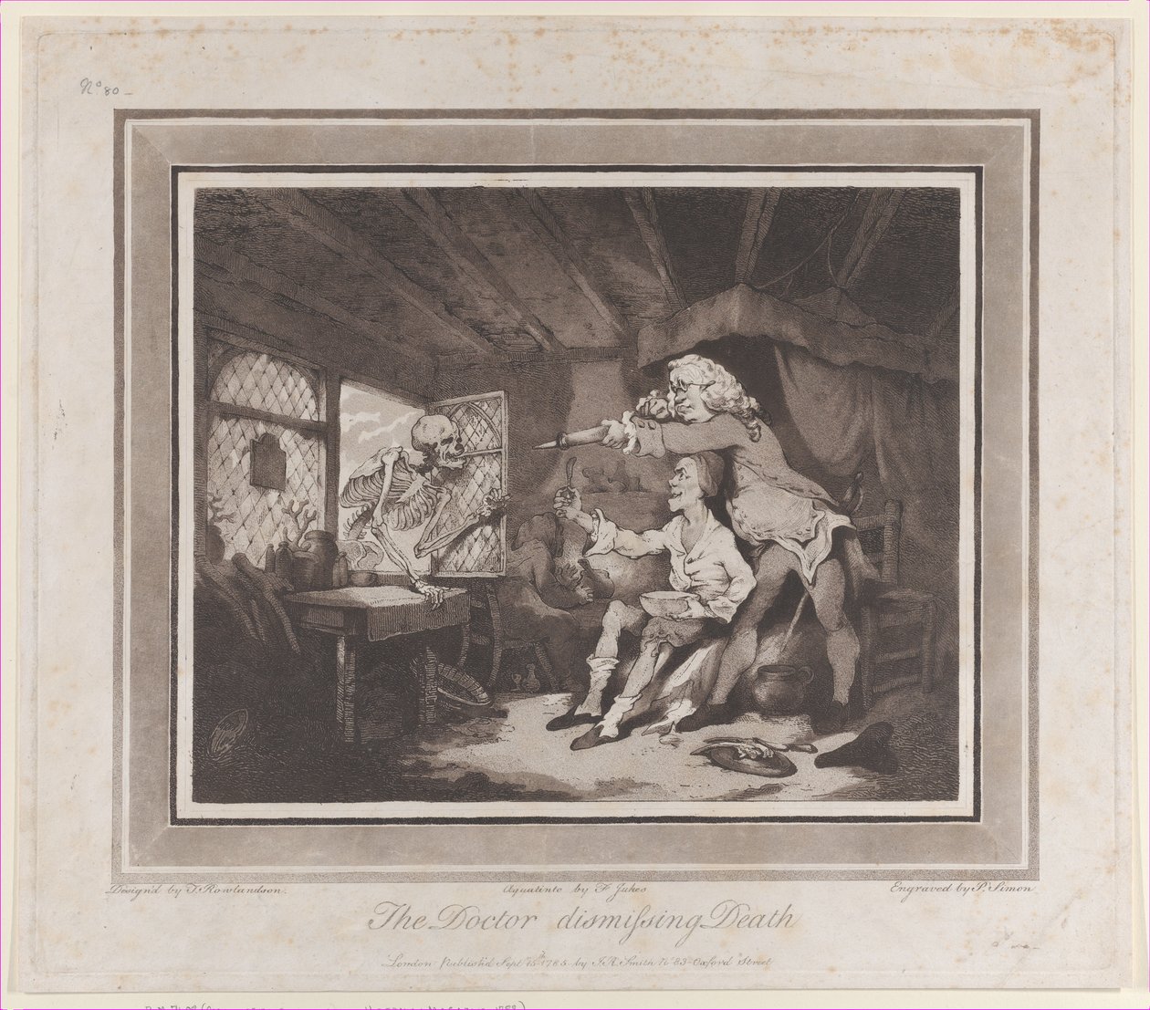 The Doctor Dismissing Death, 15. september 1785., 15. september 178 af Peter Simon