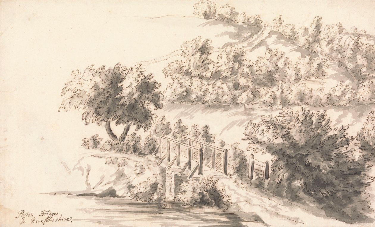 Poston Bridge, Herefordshire af Peter Tillemans
