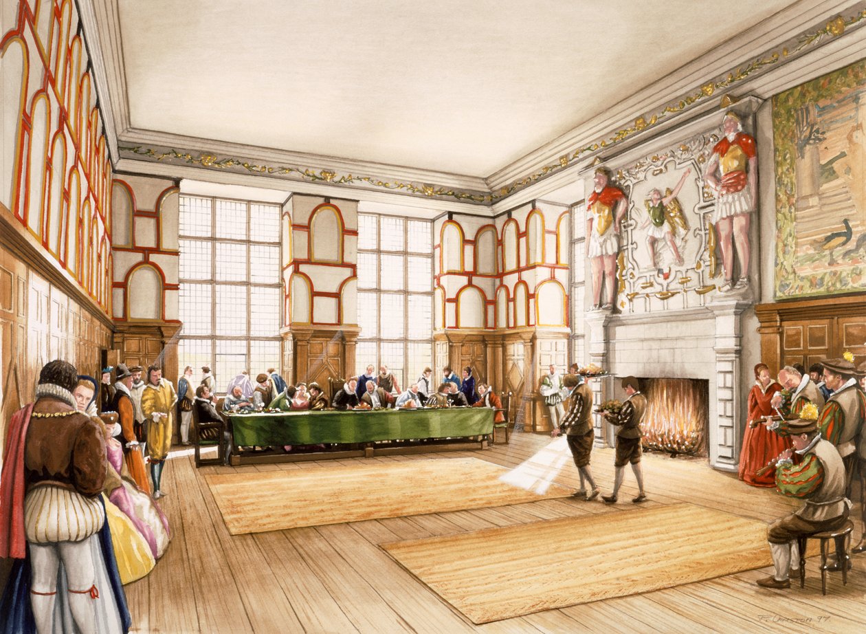 Hardwick Old Hall, c1590, c1990-2010. af Peter Urmston