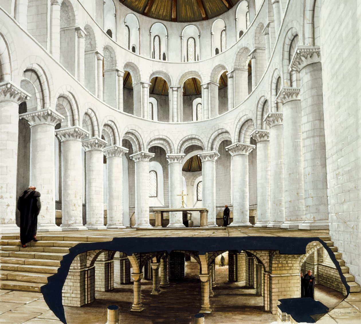 Præsbyteriet og krypten ved St Augustine