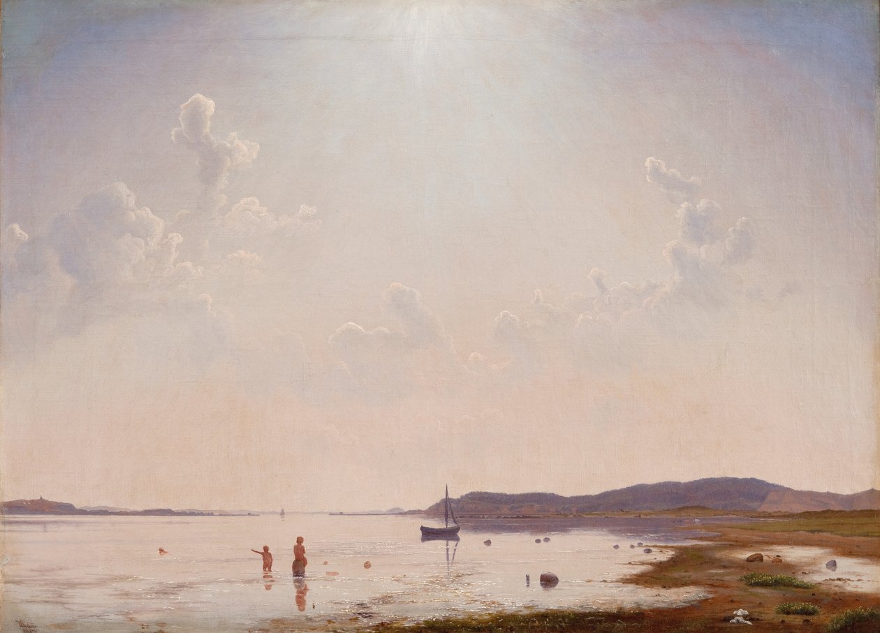 View of Roskilde Fjord near Frederikssund, Zealand af Peter Vilhelm Carl Kyhn