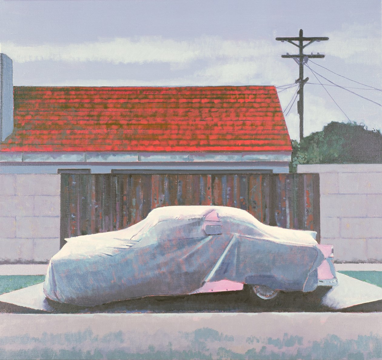 Ghost Car 2, Los Angeles, USA, 2002 (olie på linned) af Peter Wilson