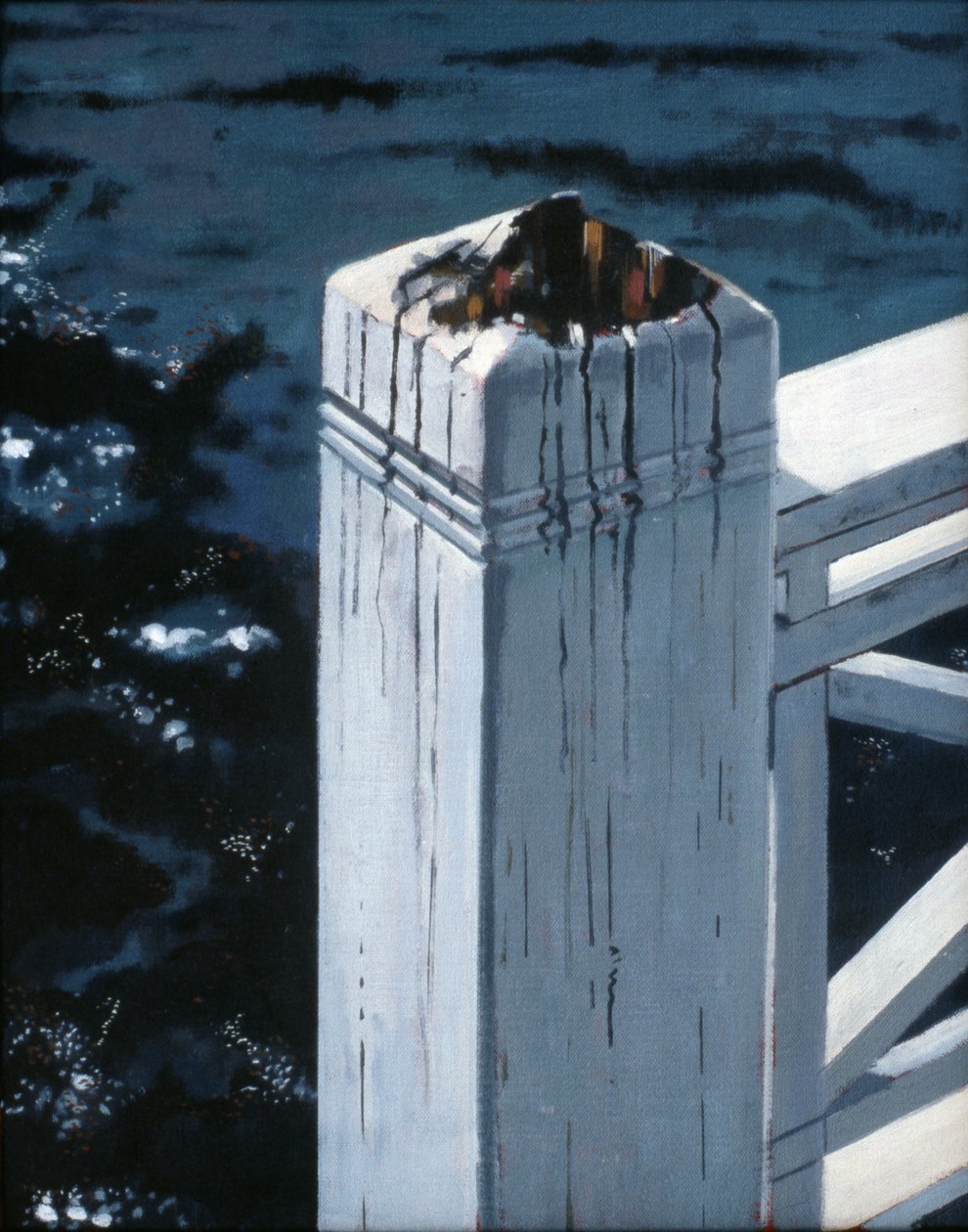 Rotten Post :Stockholm, 2004 (olie på lærred) af Peter Wilson