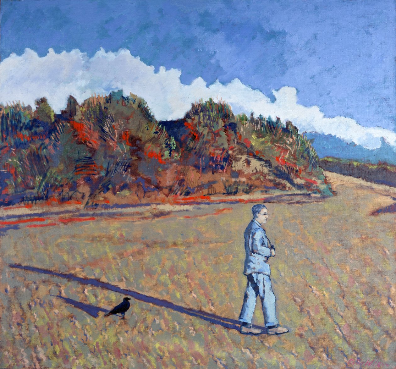 Shadow on the Beach, 2000 (olie på lærred) af Peter Wilson