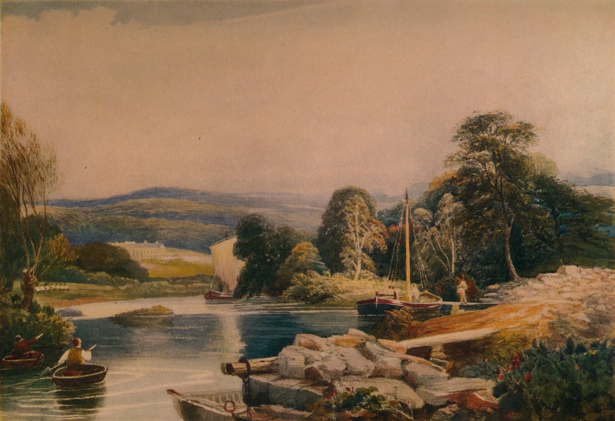On the Teify, Cardiganshire, 1800-tallet, 1935 af Peter de Wint