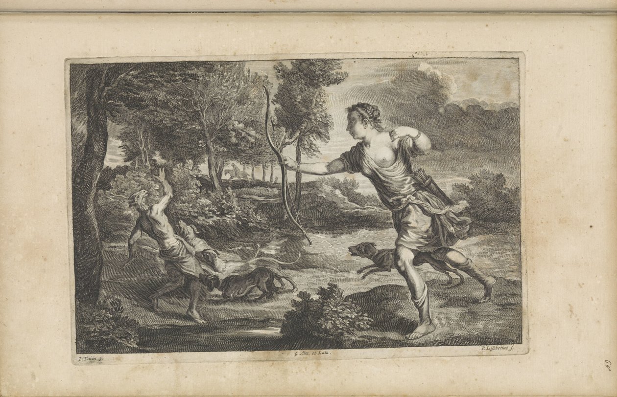 Diana i Actaeon af Peter van Liesebetten