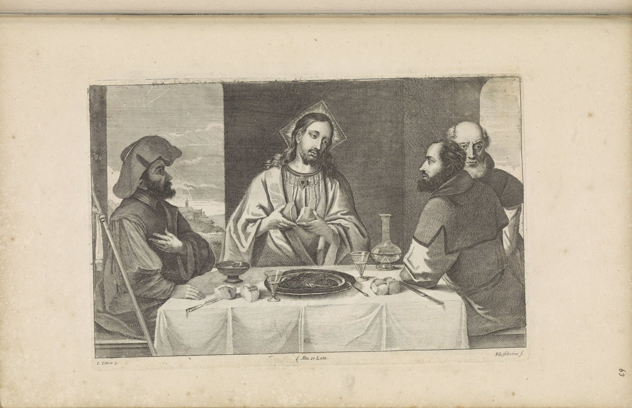Måltid i Emmaus af Peter van Liesebetten