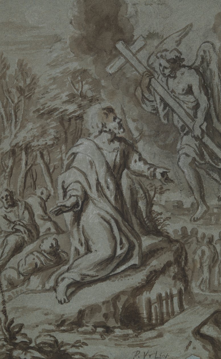 Kristus i Getsemane af Peter van Lint
