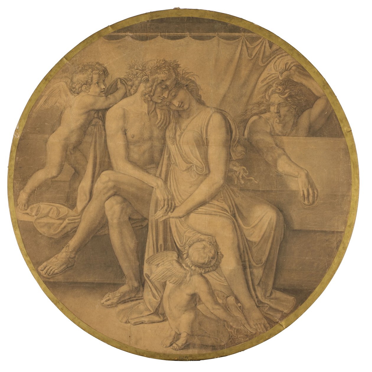 Peleus’ og Thetis’ bryllup. Karton til loftmalerierne i Glyptoteket i München af Peter von Cornelius