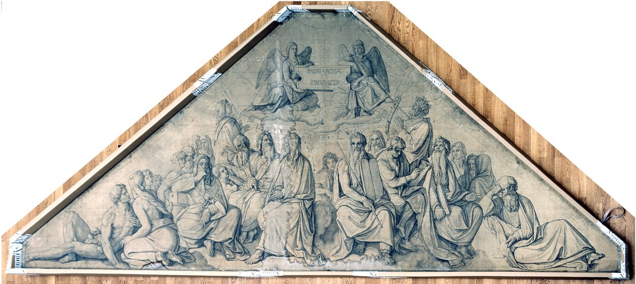Patriarker og profeter. Karton til freskerne i Ludwigskirken i München af Peter von Cornelius