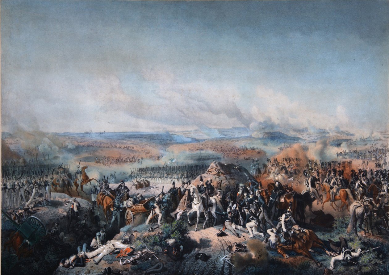 Slaget ved Borodino den 26. august 1812, første kvartal af det 19. århundrede. af Peter von Hess