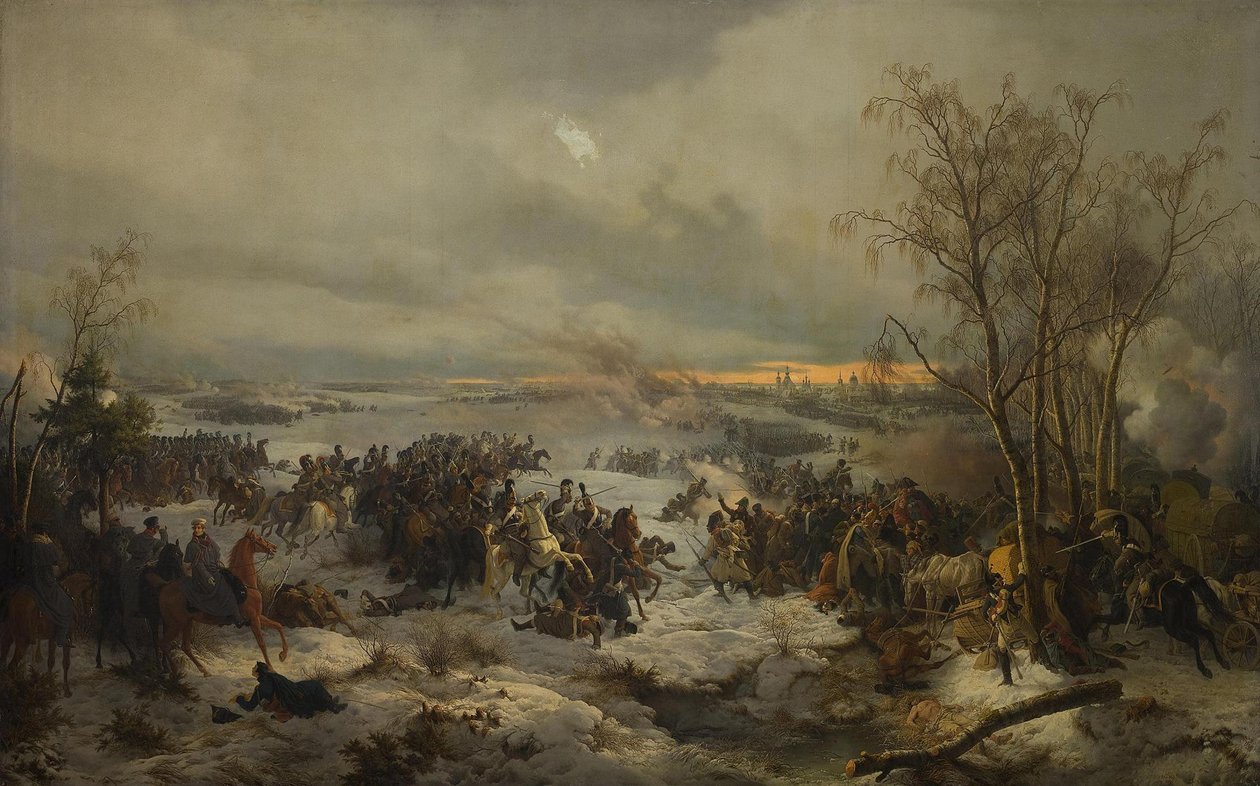 Slaget ved Krasnoi Krasny den 17. november 1812, 1849 af Peter von Hess