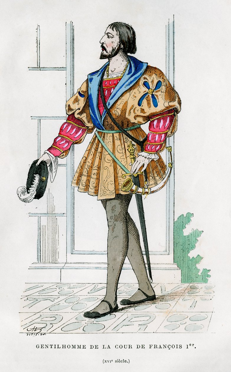 Herrer ved Frans I af Frankrigs hof, 1500-tallet 1882-1884 af Petit
