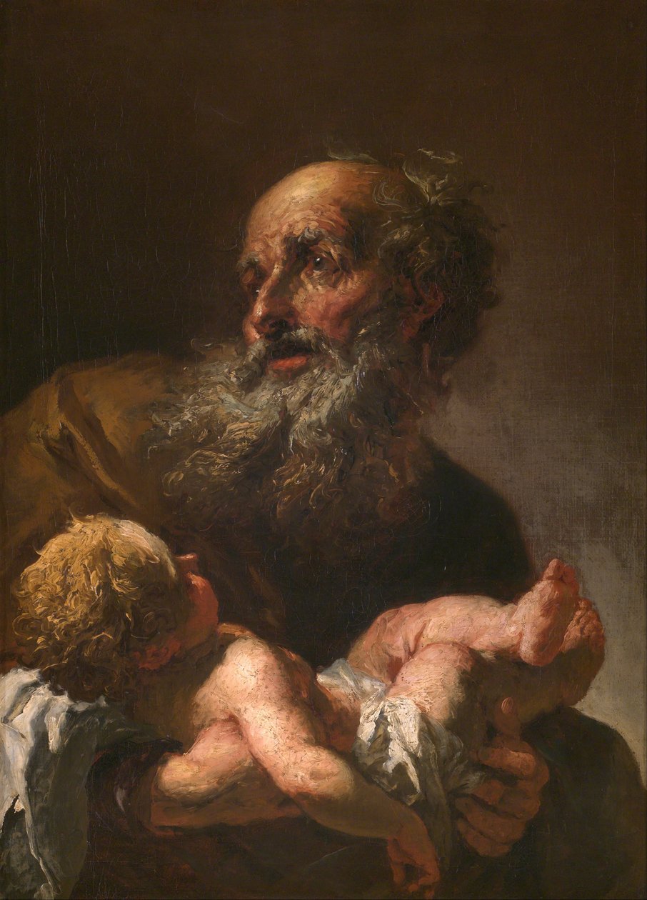Simeon med Jesusbarnet af Petr Brandl