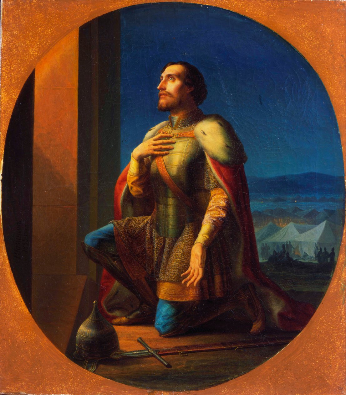 Alexander Nevsky, storprins af Novgorod og Vladimir, 1855 af Petr Mikhailovich Shamshin