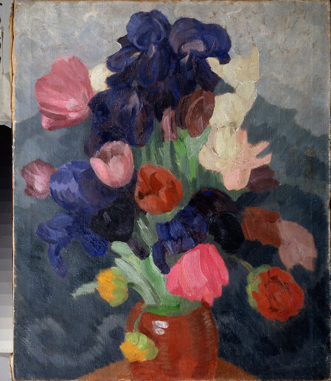Bunch of Flowers - Maleri af Pyotr (Piotr, Petr) Savvich Utkin (Utkin) (1877-1934), olie på lærred af Petr Savvic Utkin