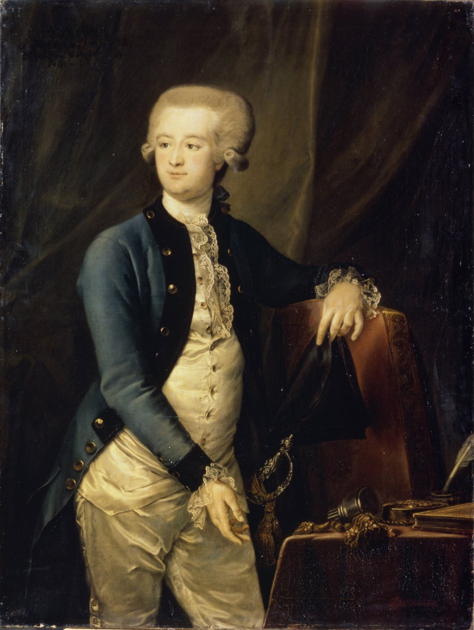 Portræt af Baron Pyotr Fyodorovich Maltitz 1753-1826, 1785 af Petro Semyonovich Drozhdin