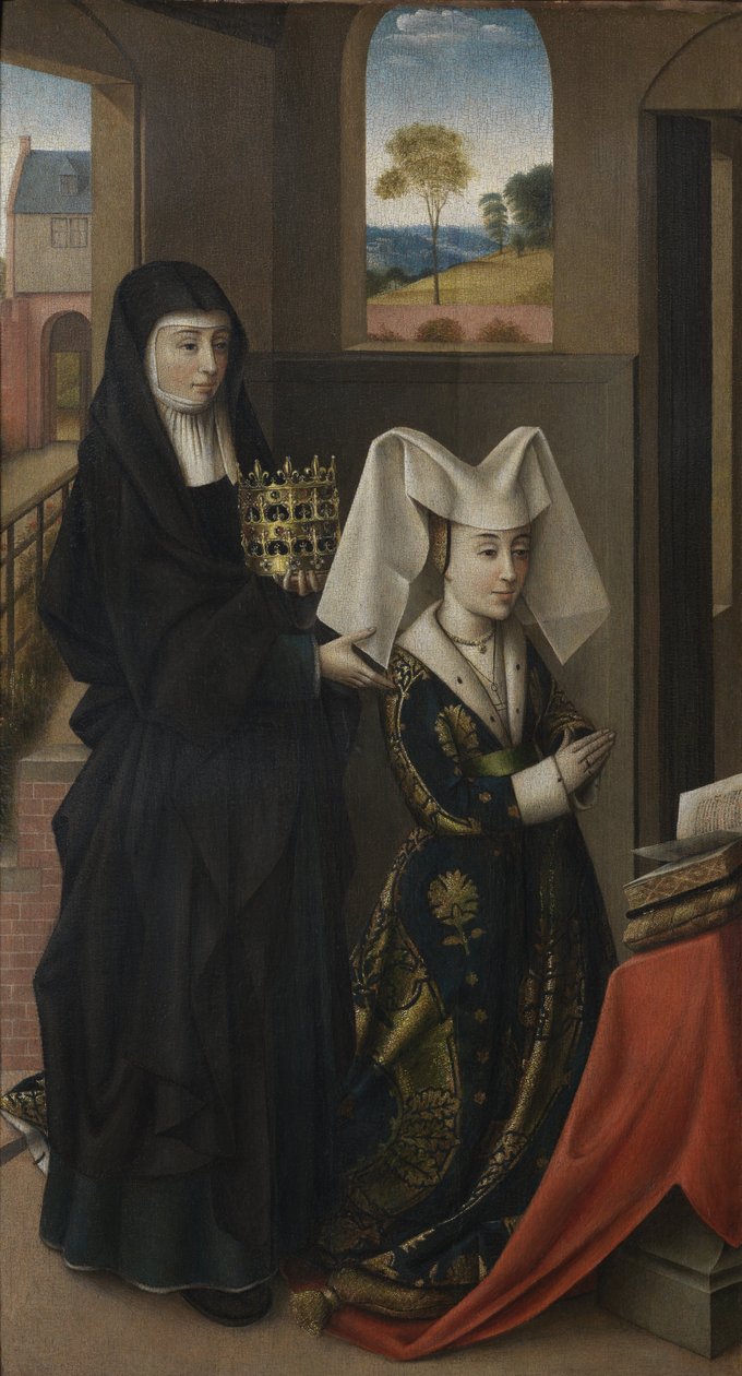 Isabel af Portugal med Saint Elizabeth af Petrus Christus