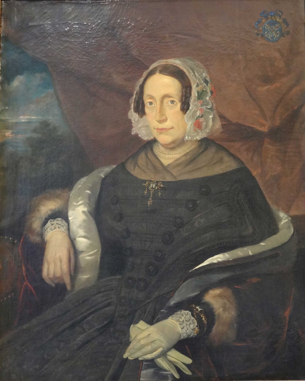 Antonia Maria Imans (1798-1865) kone til Nicolaas IJzendoorn (1793-1867) af Petrus Theodorus van Wijngaerdt