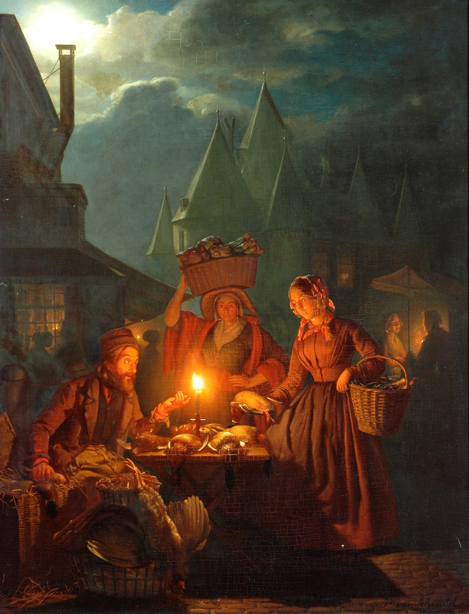Jødernes marked, 1852 af Petrus van Schendel