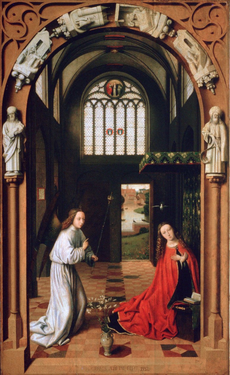 Bebudelse, 1452 af Petrus Christus