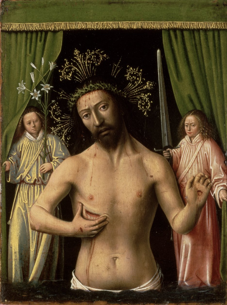 Kristus som sorgens mand, 1450 af Petrus Christus