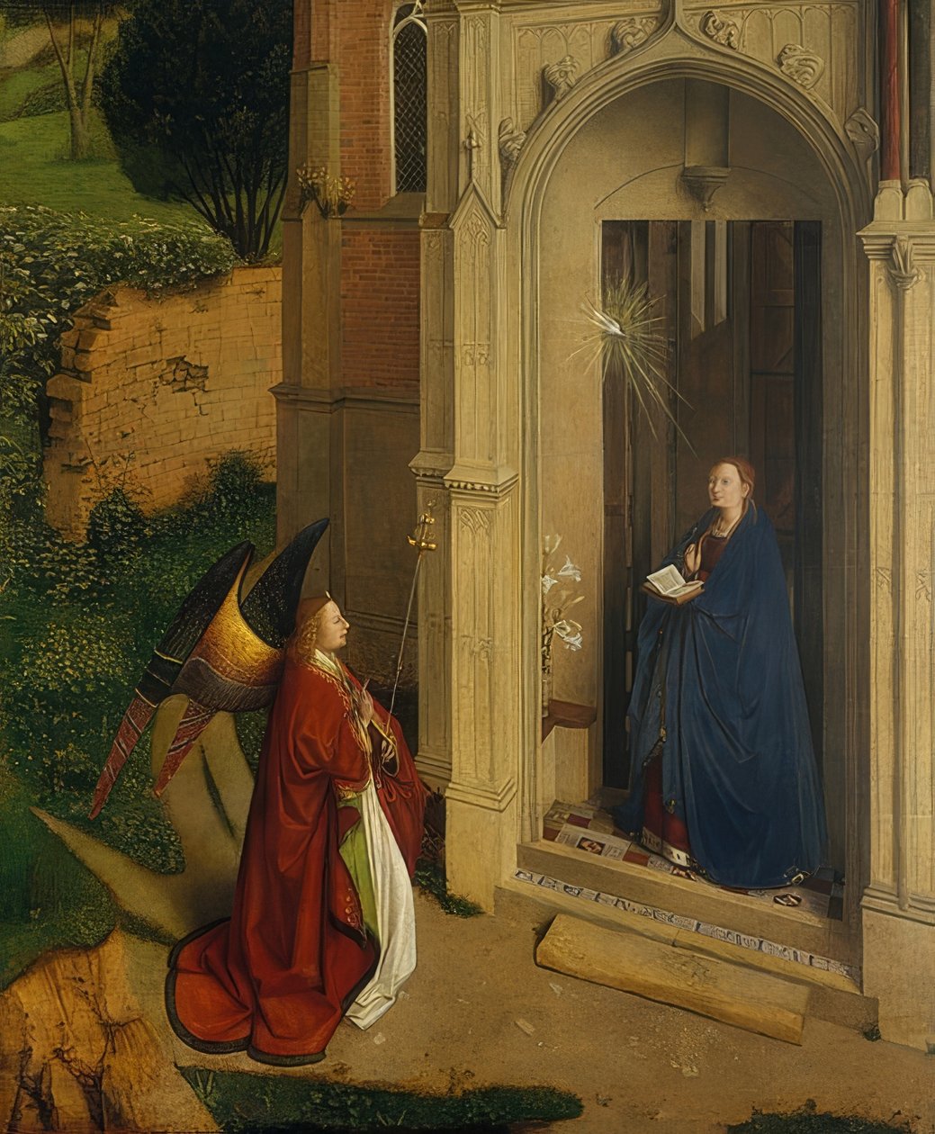 Bebudelsen. Omkring 1450 af Petrus Christus