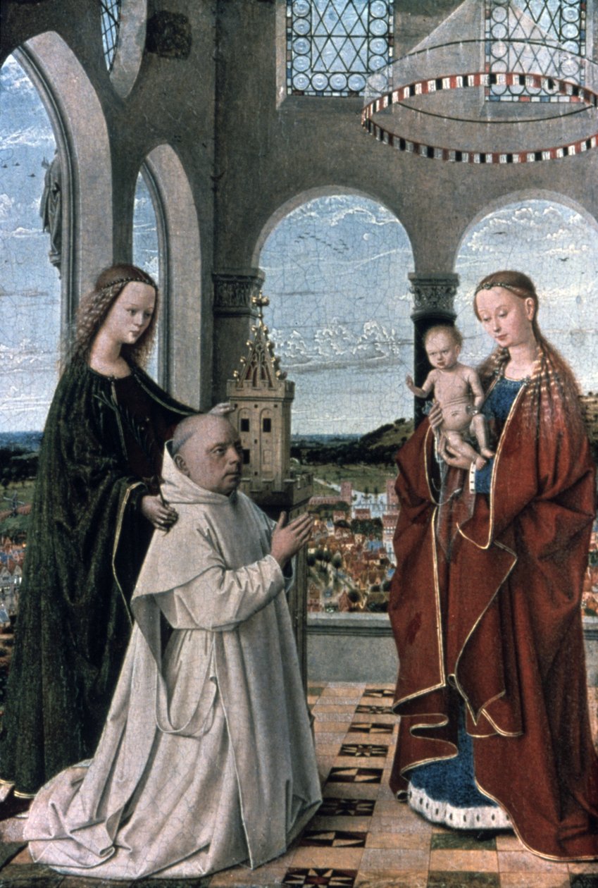 Madonna og barn, 1400-tallet af Petrus Christus