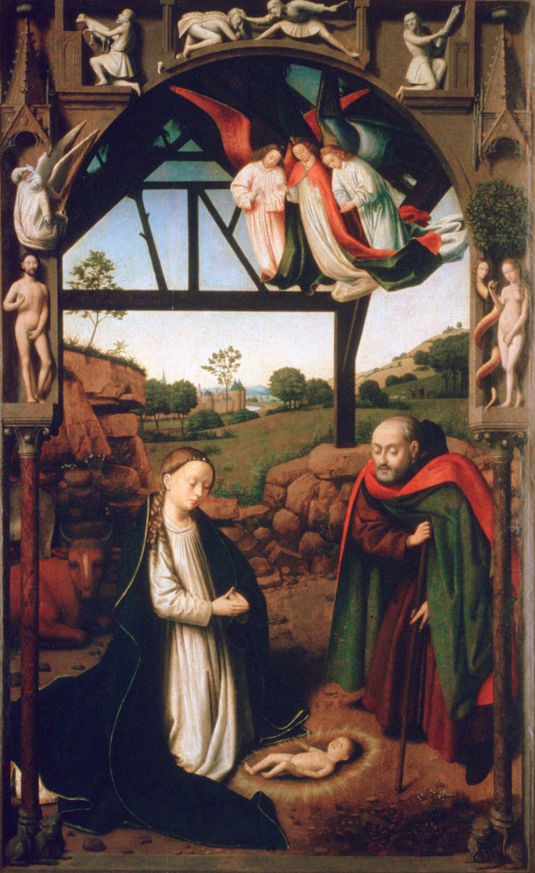 Fødsel, 1452 af Petrus Christus