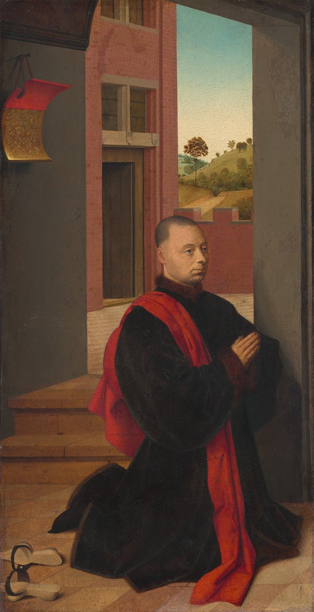 Portræt af en mandlig donor, ca. 1455. af Petrus Christus