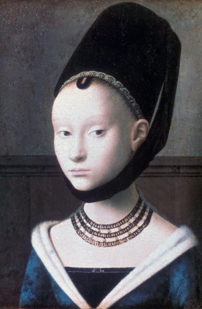 Portræt af en ung pige, c1460 af Petrus Christus