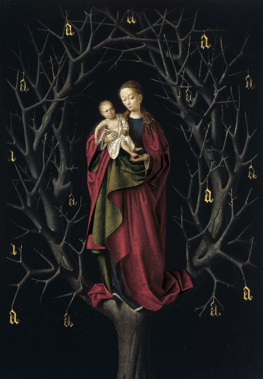 Jomfruen af det tørre træ, ca 1465 af Petrus Christus