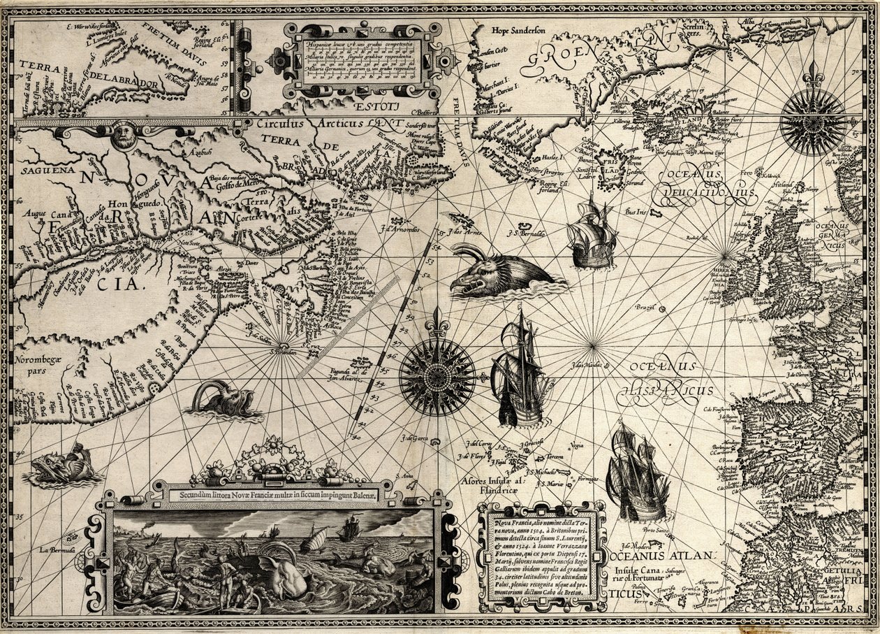 Det nye Frankrig af Petrus & Doetichum Jan van younger & Claesz Cornelius & Meyn David de (16th century Plancius