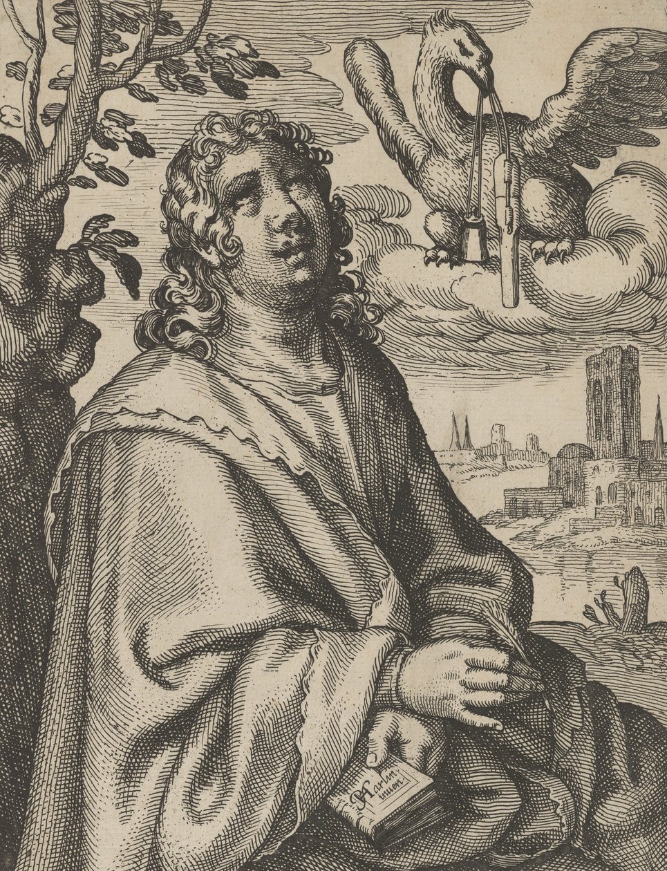 John, fra De fire evangelister, 1610-20. af Petrus Feddes
