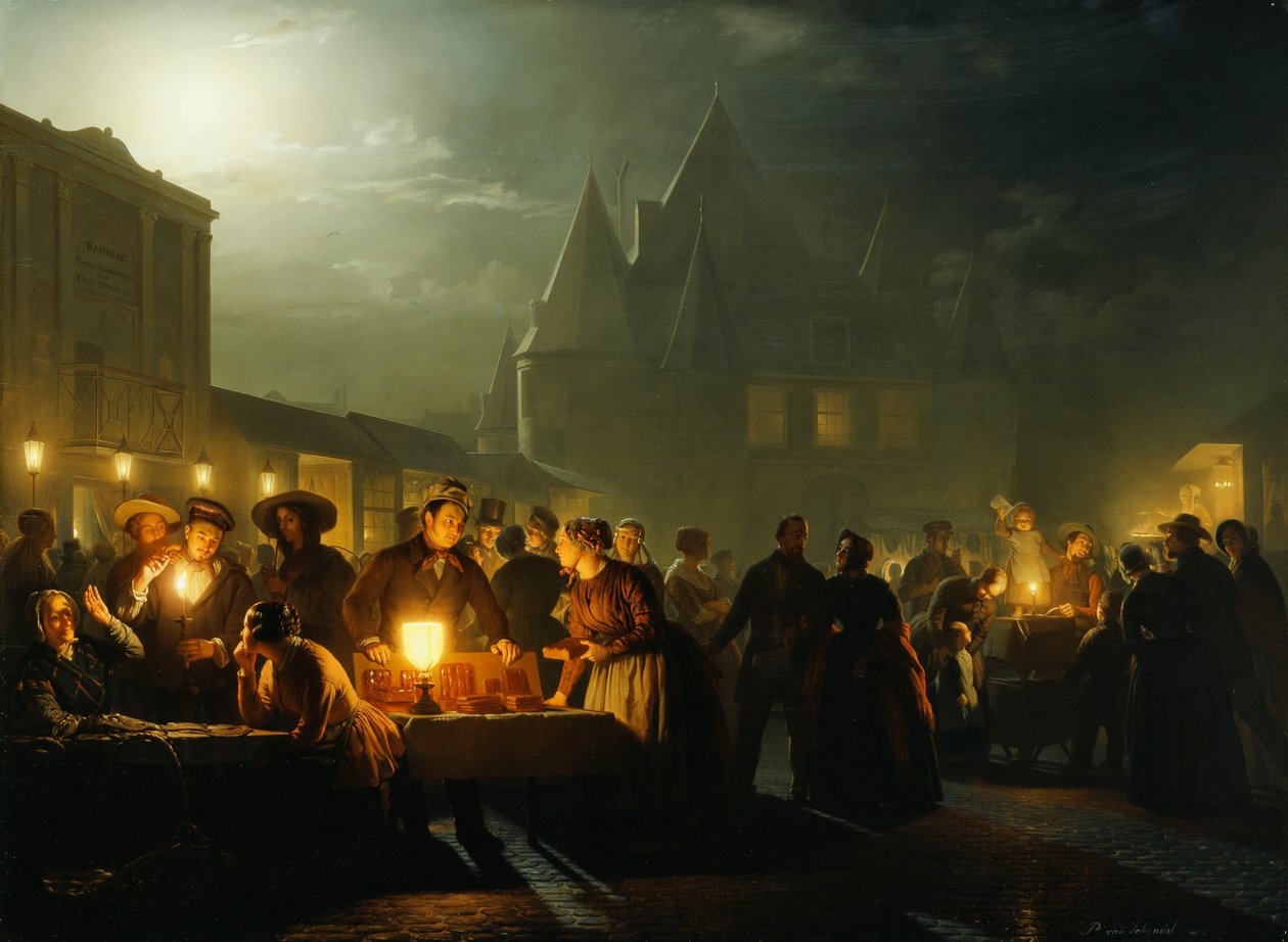 Bogmessen, 1852 af Petrus van Schendel