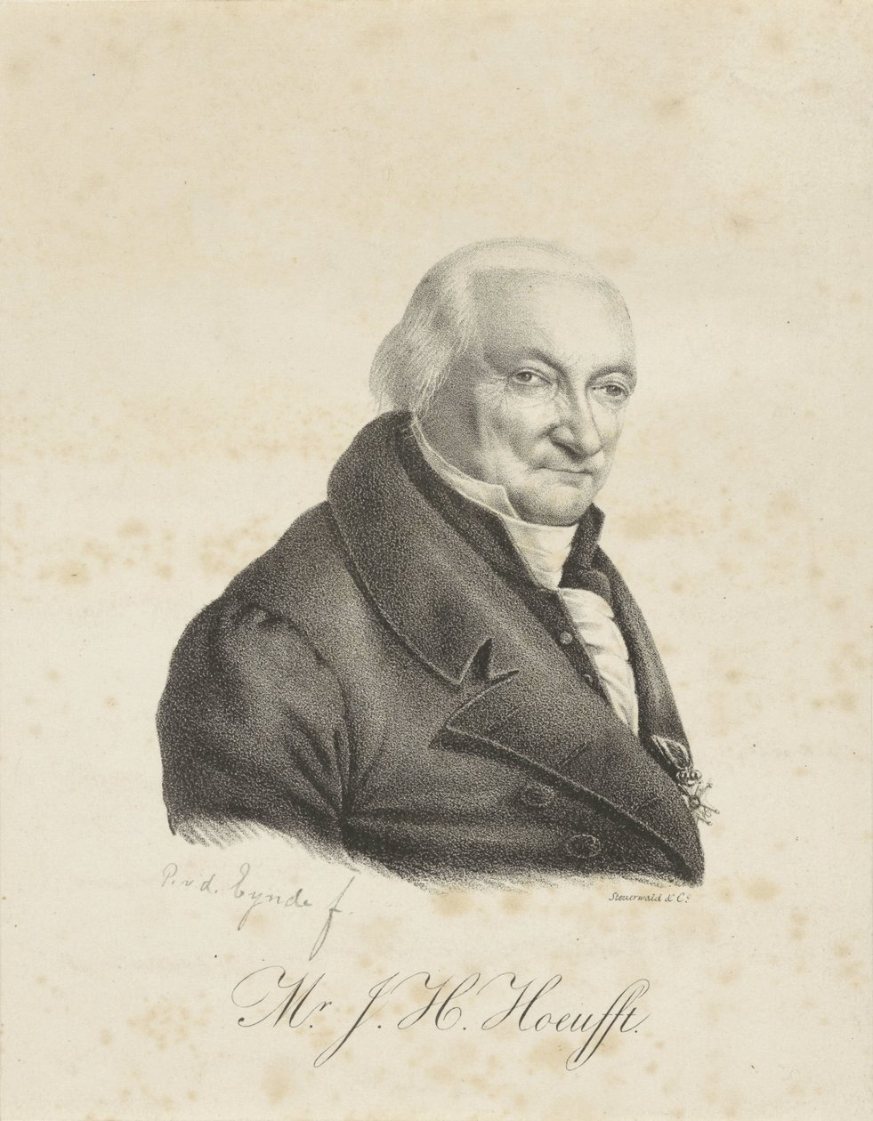 Portræt af Jacob Hendrik Hoeufft af Petrus van den Eynde